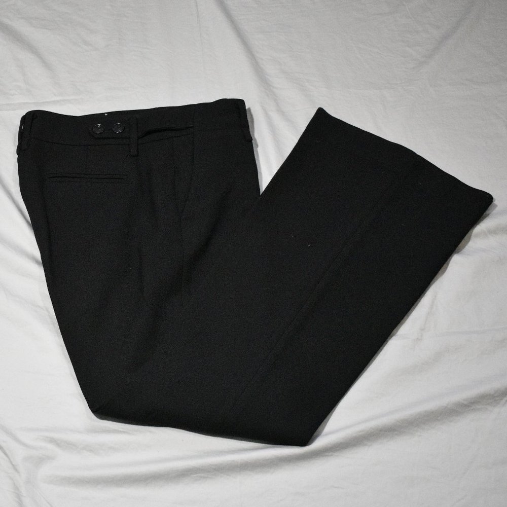 Black Ann Taylor LOFT Belled Slacks